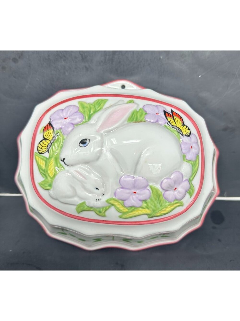 LE CORDON BLEU RABBITS Porcelain Mold Wall Decor Kitchenware Home Franklin Mint